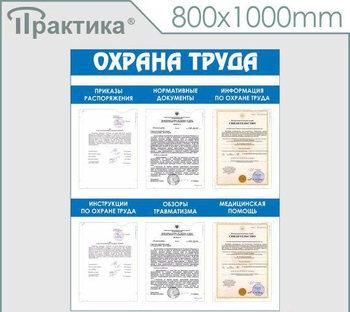 С101Стенд охрана труда (800х1000 мм, пластик ПВХ 3мм, Прямая печать на пластик) - Стенды - Стенды по охране труда - Магазин охраны труда ИЗО Стиль